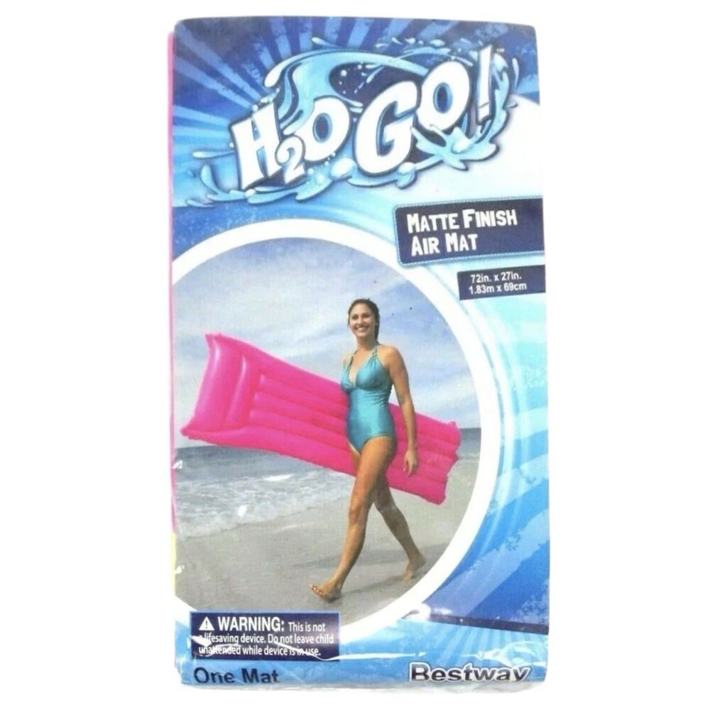 Bestway H2O GO! Pink Matte Finish Air Mat 67" Ages 12+